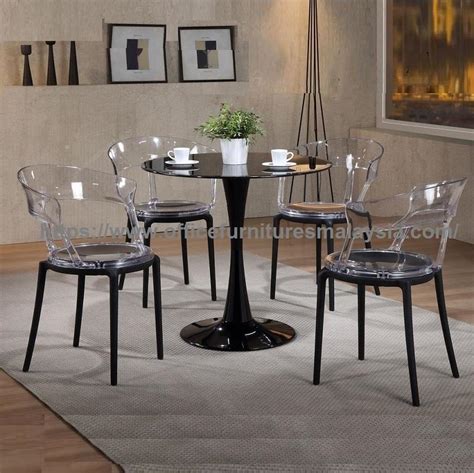 The seat has a steel structure with 's' shape springs for extra flexibility and strength. Modern Clear Acrylic Dining Glass Ta (end 4/28/2022 9:15 AM)