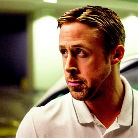Prompthunt Ryan Gosling Wearing A Will Smith Mask In Drive 2011 Neon Lights 4k
