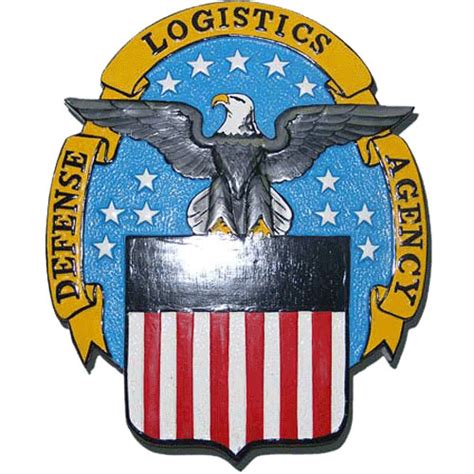 Dla Defense Logistics Agency Wooden Plaque Seals And Podium Logo Emblems