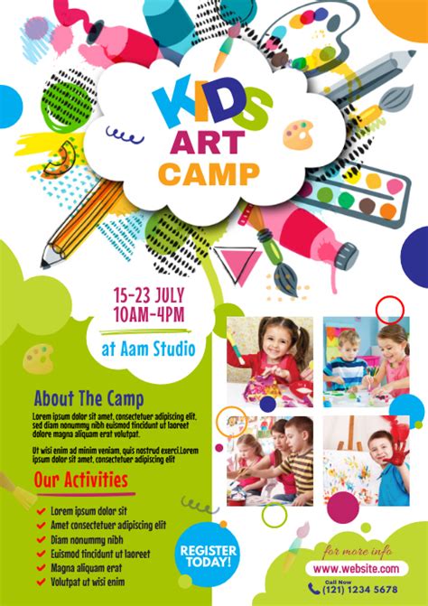 Art Camp Flyer Template Postermywall