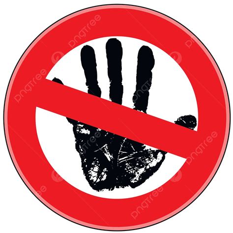 Prohibición Signo Peligro Prohibido Advertencia Carácter Vector Png
