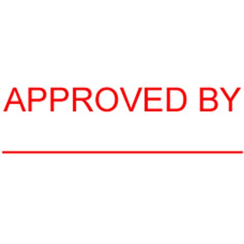 Approved By Wline Rubber Stamp For Office Use Self Inking Melrose