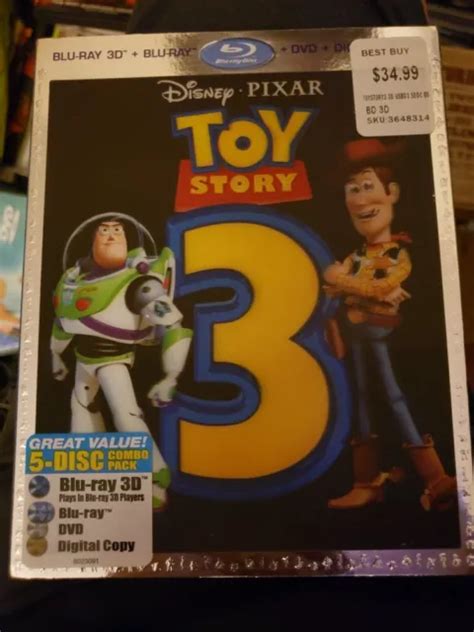 Toy Story 3 3d Blu Ray Dvd Lenticular Slipcover No Digital Copy 9
