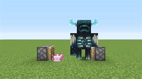 Axolotl Warden Minecraft Youtube