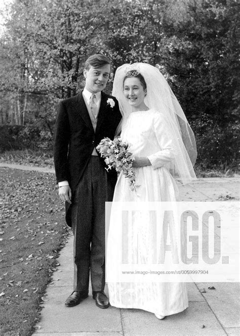 Kenneth Clarke And Bride Gillian Edwards Pictured After They Were Married 7th November