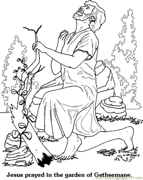 Download Coloring Pages Gethsemane (Natural World > Garden) - free ...