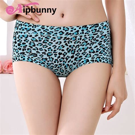 Aipbuuny Hipster Superelastic Leopoard Women Panties Sexy Push Up