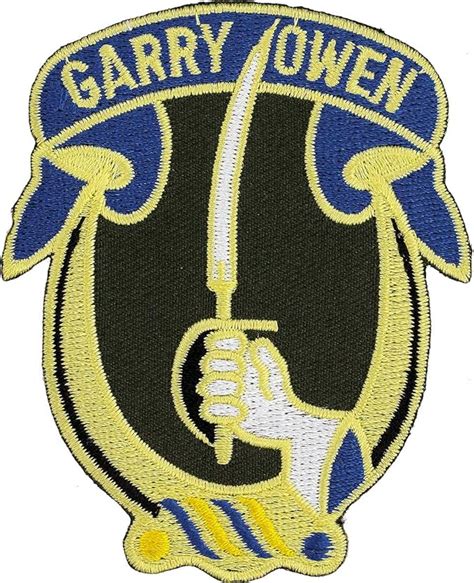 7th Cavalry Patch Gary Owen Full Color Clothing