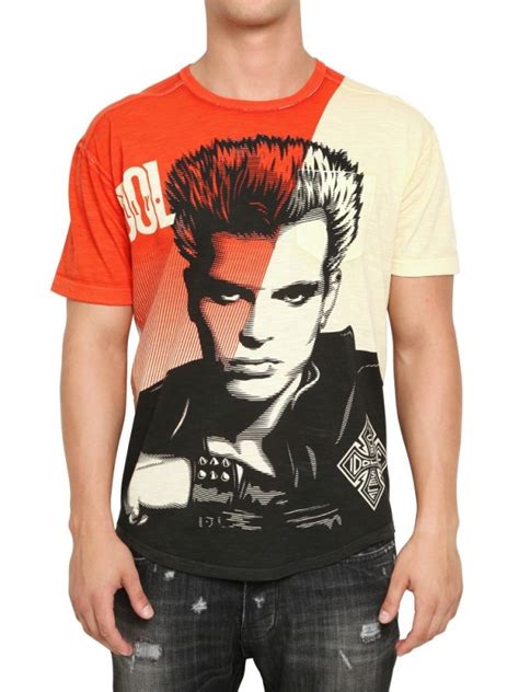 Dolce And Gabbana Billy Idol Printed Jersey T Shirt For Men Lyst
