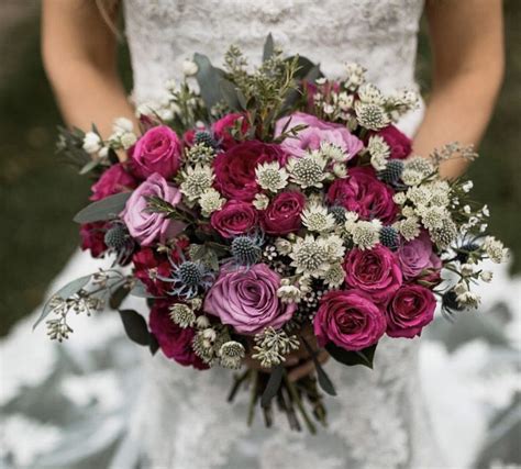 Pin By Amy Hulme On Flowers Magenta Wedding Wedding Bouquets Bridal