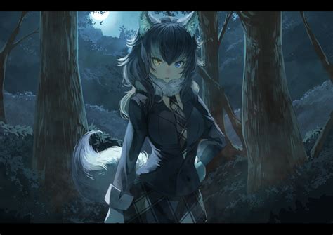 Grey Wolf By Koruse With Images Anime Wolf Girl Anime Neko Anime Wolf