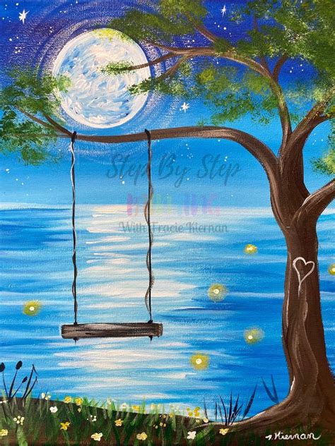 Whimsy Summer Swing Painting Tutorial Step By Step Painting With