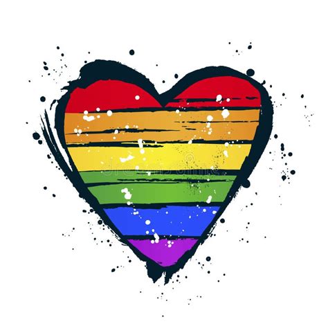 Transgender Pride Flag In A Form Of Heart With Transgender Symbol Stock Vector Illustration Of