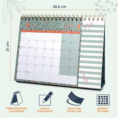 Boxclever Press Everyday Desk Calendar 2022 Freestanding 2022 Desk