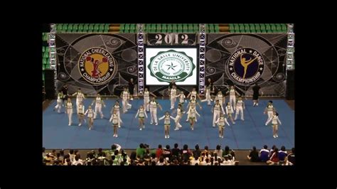 2012 National Cheerleading Championship Finals Dlsu Animo Squad Youtube