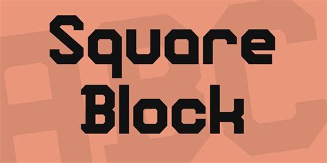 Square Block Font · 1001 Fonts