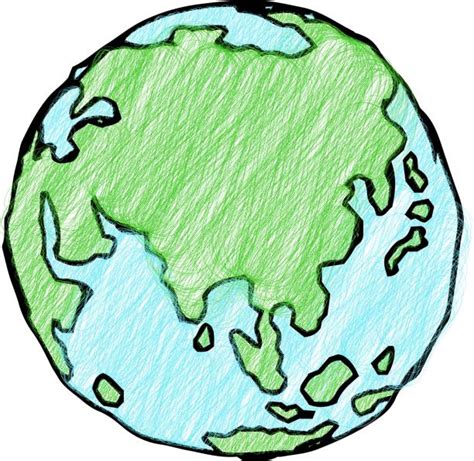 1500 Crayon Earth Drawing Stock Photos Pictures And Royalty Free