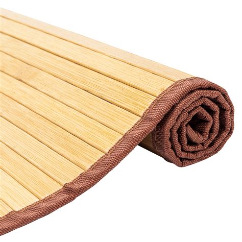 Non Skid Waterproof Natural Bamboo Floor Mat Runner Rug For Kitchen