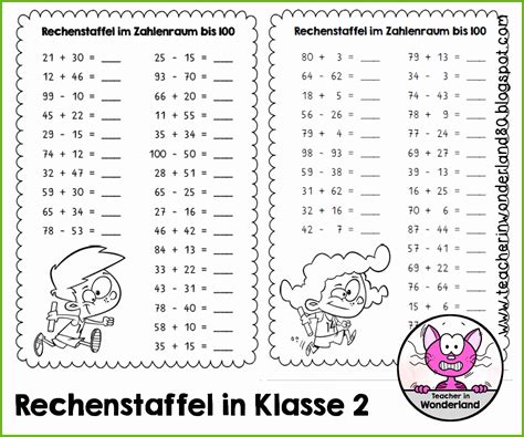 Lernziele für den mathe unterricht in der 2. Mathe Arbeitsblätter Klasse 2 Kostenlos Ausdrucken - 33 ...
