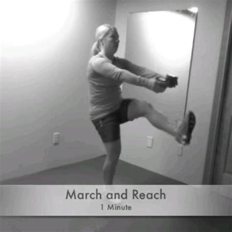 Alternating March & Reach - Exercise How-to - Workout Trainer by Skimble