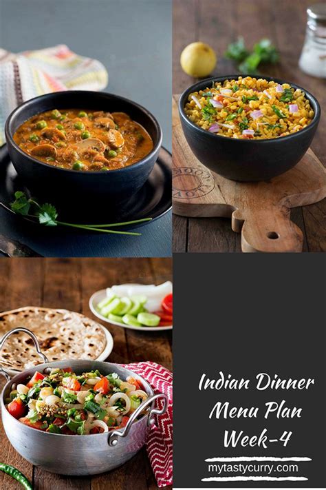 You can choose to have 4, 6, 8, or 12 dinners delivered per week, either with or without breakfast. Indian Meal Plan Week 4 - Dinner Plans for the Week - My ...