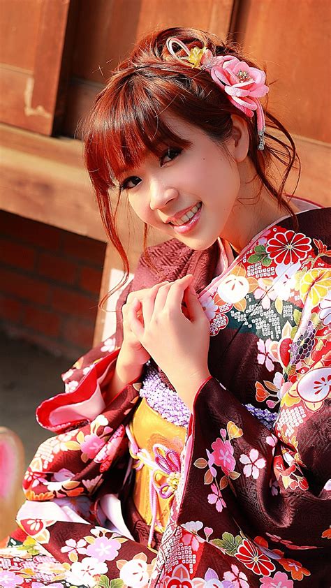 japanese girl beautiful kimono 1080x1920 iphone 8 7 6 6s plus wallpaper background picture image