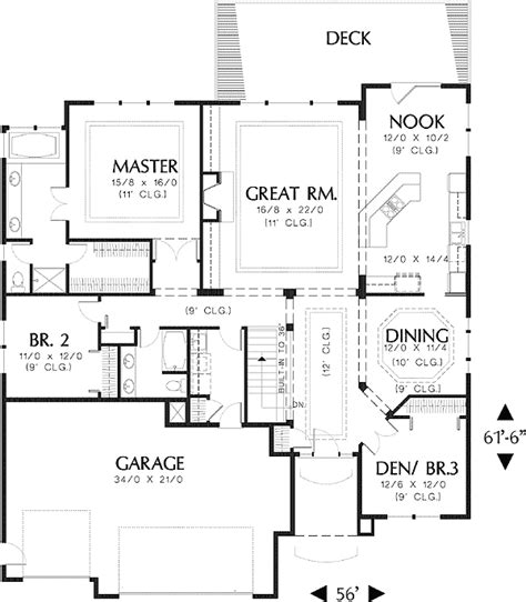 Elevator house plans include room for an elevator to take you from level to level. Contemporary With Daylight Basement - 69024AM ...