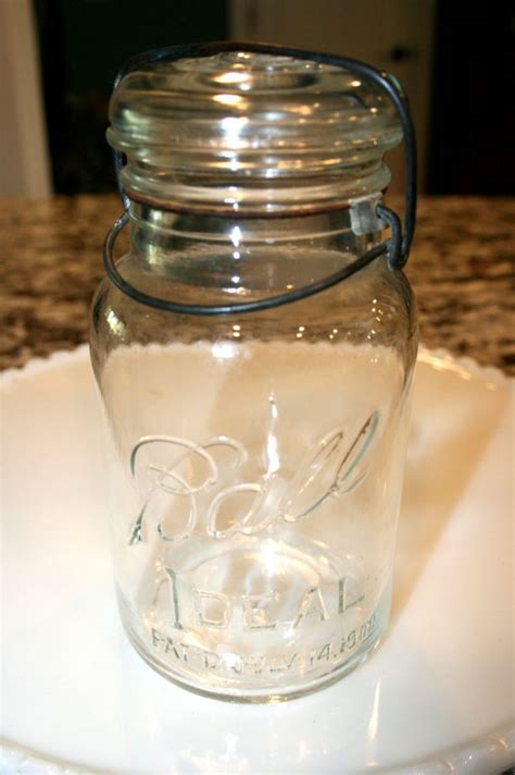 Antique Ball Ideal Jar Glass Lid Canning Jar Pat D July Etsy Jar