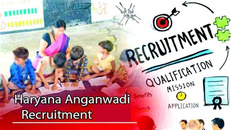 haryana anganwadi recruitment 2024 haryana dc rate job