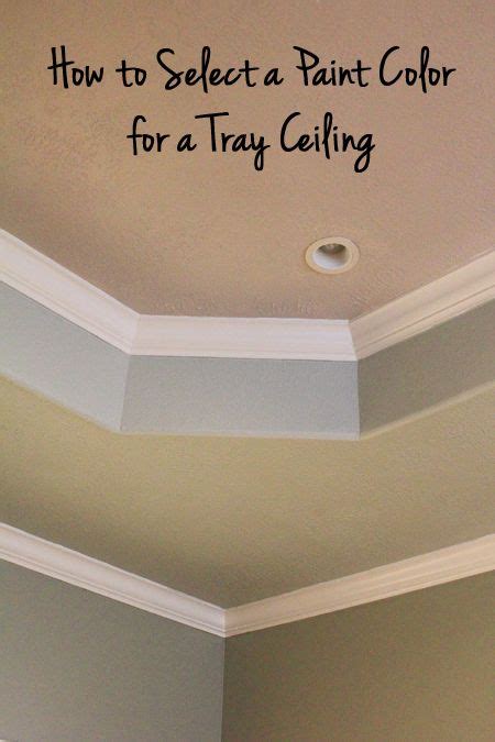 Add interest to a lackluster tray ceiling with this paint idea: How to Select a Paint Color for a Tray Ceiling | Painted ...