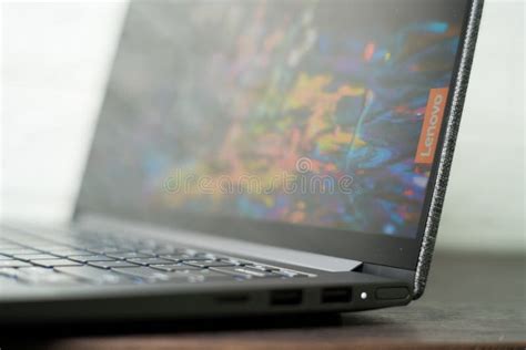 Lenovo Yoga Slim 7i Fabric Cover Editorial Image Image Of Display