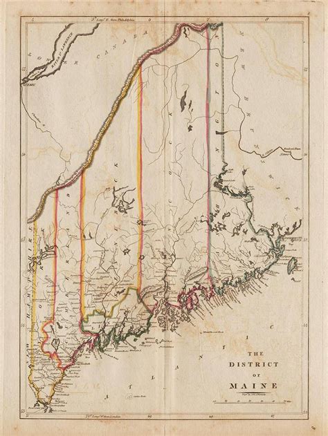 Pre Statehood Map Of District Of Maine 1814 Dec 21 2022 Jasper52