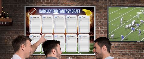 Customizable Fantasy Football Draft Whiteboards