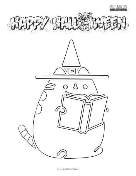 26 Pusheen Coloring Pages Halloween Pictures