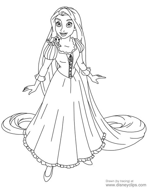 Rapunzel is the protagonist of disney's 2010 animated feature film, tangled.she is the princess of the kingdom of corona, known for her long, magical, golden hair. Rapunzel and Pascal #rapunzel, #tangled | Tangled coloring ...