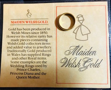 18ct Pure Welsh Gold Wedding Band Extremely Rare Size L Etsy