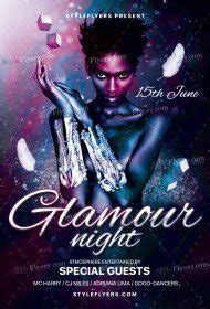 Glamour Night Psd Flyer Template Psd Flyer Templates By Styleflyers