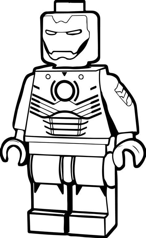 Free printable coloring pages free printables printable crafts. Lego Iron Man Coloring Page | Wecoloringpage.com