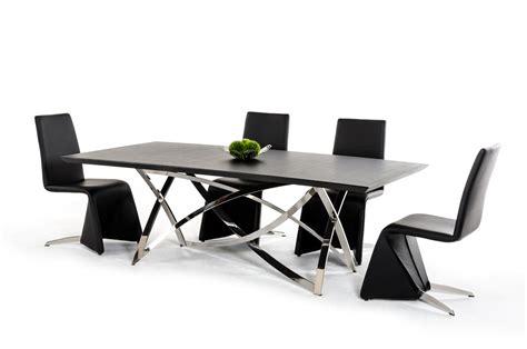 It will make your dining room look more comfortable and beautiful. Ultra Contemporary Wenge Dining Table with Unique Steel ...