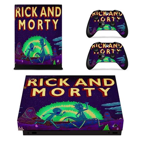 Rick And Morty Skin Decal For Xbox One X Console And