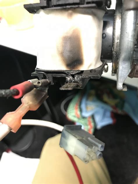 What are the causes of a melted electrical outlet? Electric Fireplace Power Wire BURNT - Electrical - DIY ...