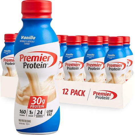 Premier Protein Shake Vanilla 30g Protein 1g Sugar 24 Vitamins