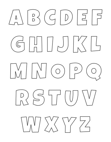 Free 2 Inch Printable Letter Templates