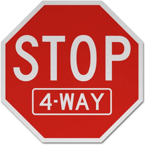 Stop 4 Way Sign Save 10 Instantly
