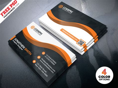 It comes in layered psd files which make it easy to make changes via smart objects and insert your own design. Modern Business Card Designs Template PSD | PSDFreebies.com