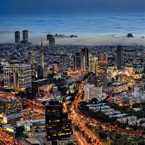 These towers are offering a revolutionary architecture to the skyline of the city. Israel Instagram photo of today: Tel Aviv Skyline at Night ...