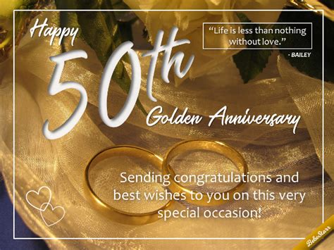 For A 50th Wedding Anniversary Free Milestones Ecards Greeting Cards