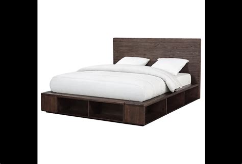 Mckinney Transitional California King Platform Bed With Open Storage