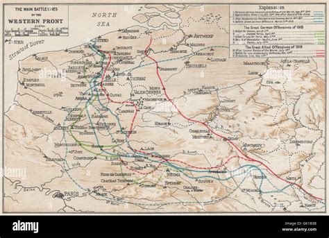 Wwi Western Front Battle Map