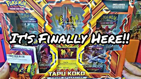 Lets Open The Tapu Koko Figure Collection Box Pokemon Card Opening